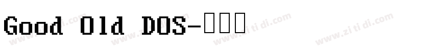 Good Old DOS字体转换
